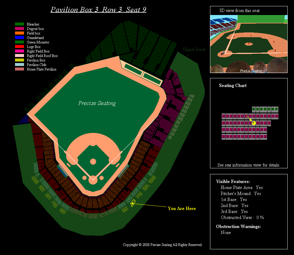 Fenway Park Box Seats View | Cabinets Matttroy